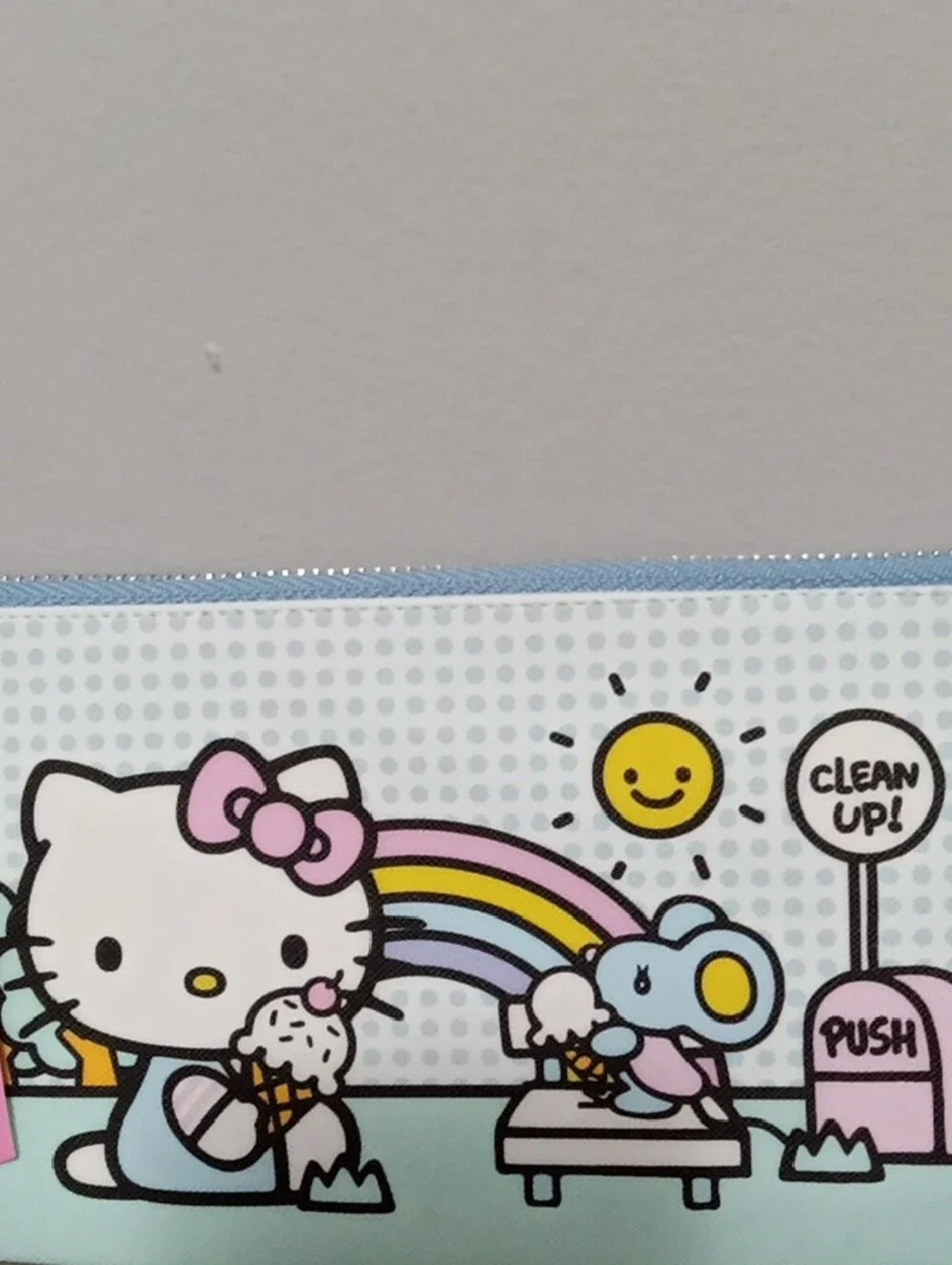 Hello Kitty Mint & Pink Pencil Pouch